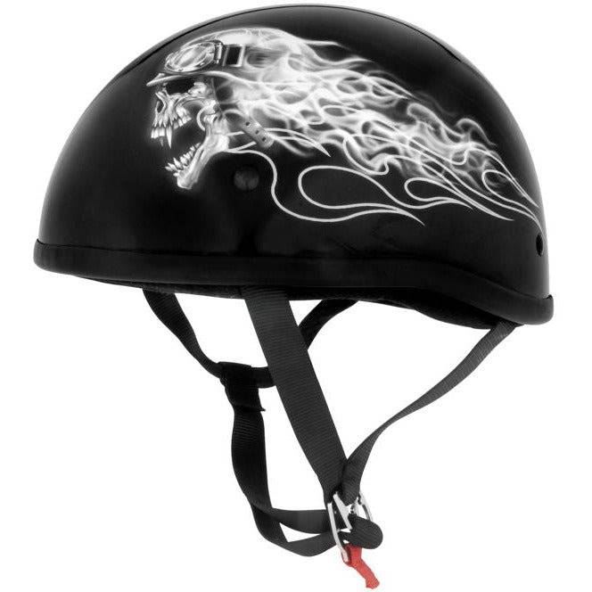 Skid Lid Original Lethal Threat Biker Skull Helmet