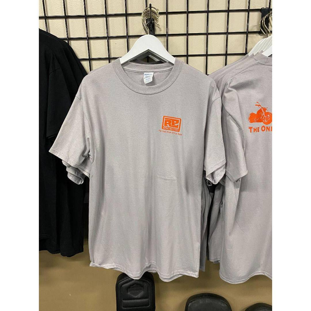 RP SPECIALTIES LOGO TEE SHIRT SKULL LOGO GRAY